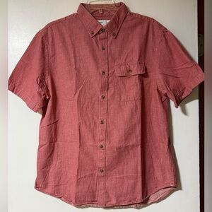Old Navy Men’s Dress Shirt Slim Fit Red